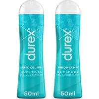 durex Gleitgel Play Prickelnd, Doppelpack, 2-tlg., prickelnden, kühlenden & wärmenden Effekten