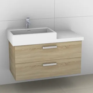 Artiqua 415 Waschtischunterschrank für Living City 818432 Castello Eiche quer NB, 415-WU2L-L13-7136- 415-WU2L-L13-7136-426