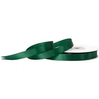 Creativery Satinband, Satinband 12mm x 25m Rolle Dunkelgrün