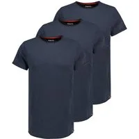 SUBLEVEL T-Shirt Kurzarm Rundhals 3er Pack für Herren (3-tlg) Baumwolle Regular Fit Rundhals Kurzarm unifarben Basic-Style