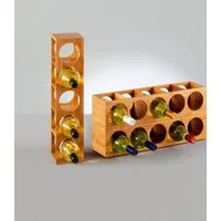 Zeller Present Weinregal Bamboo, für bis zu 5 Weinflaschen geeignet