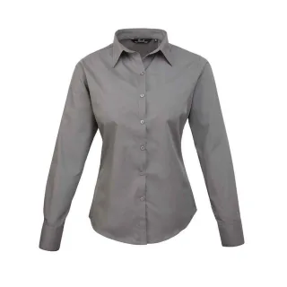 Premier - Bluse für Damen Langärmlig (Dunkelgrau)