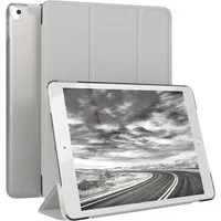 EAZY CASE Tablet-Hülle Smart Case für iPad 10,2" 7. / 8. / 9. Generation 10,2 Zoll, Tablet Case Bookcover Smart Flipcase Schutztasche magnetisch Hellgrau