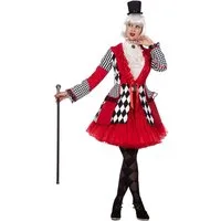 Karneval-Klamotten Kostüm Rot weiß schwarz karierte Karneval Jacke Damen, Show Jacke Frack Frauenkostüm Prunksitzung große Größen Partnerkostüm