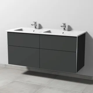 Sanipa 3way Keramik-Set Keramik-Waschtisch und Unterbau (BP328) BP3281B
