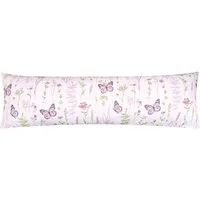 Heubergshop Seitenschläferkissenbezug, (1 Stück), Renforcé Seitenschläferkissen Bezug 40x145cm Geblümt (EW-Schmetterling