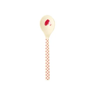 Rice Melamin Teelöffel Favorite Hearts / Red