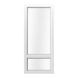 Bodentiefe Fenster mit Unterlicht, Kunststoff, Kömmerling 70 AD, Weiß, 600 x 1400 mm, 2-fach Verglasung, individuell konfigurieren
