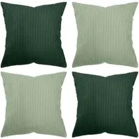 Amilian Kissenhüllen - 4er Set Kissenbezug - Zierkissenbezüge - Kissenbezüge, (4 Stück), 40x40 cm, Kissenhülle für Sofakissen, Dekokissen, Kissen, Zierkissen