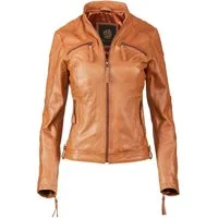 Apple of Eden Lederjacke AOE-142 (1-St) mit praktischen Reißverschlusstaschen