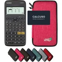 CASIO Taschenrechner fx-82DE X ClassWiz inkl. WYNGS Schutztasche Pink