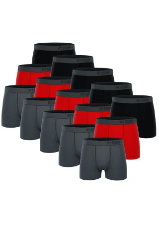15 er Pack My Essential Clothing Basic Boxershorts Cotton Bio Herren Shorts Unte...