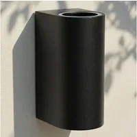 Maxkomfort Außen-Wandleuchte Up & Down Wandlampe GU10, schwarz/weiß/silber, IP44, 1 bis 2-flammig, ohne Leuchtmittel, Modern, IP44 - wetterfest, exkl. Leuchtmittel