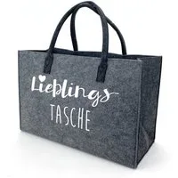 heimtexland Einkaufsshopper Universal Filztasche Einkaufstasche Filz Shopper, 24 l, Henkel Tragetasche - strapazierfähig langlebig nachhaltig