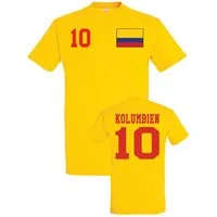 Youth Designz Print-Shirt "Kolumbien" Herren T-Shirt mit Fußball Print Geschenk Statement Männer mit stylischen sportlichen Aufdruck für Männer