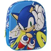 Sonic Kinderrucksack Sonic the Hedgehog Power Run 3D Rucksack der ultimative Begleiter (1-tlg)