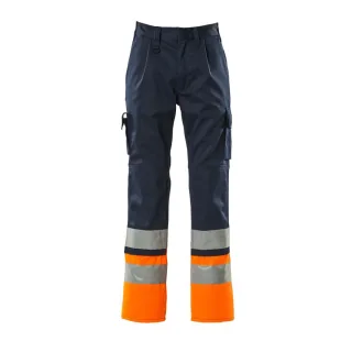MASCOT Patos Hose mit Knietaschen SAFE COMPETE Marine / Hi-vis Orange 47 - 12379-430-0114-82C47