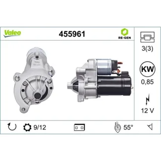 Valeo Anlasser 0,8 kW Citroen Fiat Lancia Peugeot 455961