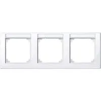Rahmen 3-fach mit Beschriftungsträger, Typ 471325, Abdeckrahmen, M-SMART System M weiß (glänzend), Retail
