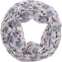 MIRROSI Loop Damen Schal mit Blumen Muster, Weich, Schlauchschal, (ca.45x75cm, zweimal um den Hals wickelbar), Damen Halstuch ideal für Frühling, Sommer oder Herbst