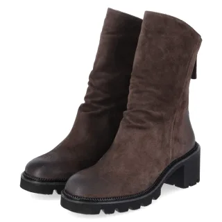 Paul Green Stiefeletten  Braun - Gr. 36 -  Textil