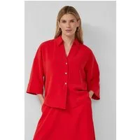s.Oliver Kurzarmbluse Bluse Festliche Crêpe-Bluse mit 3/4-Ärmeln