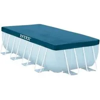 Intex Pool-Abdeckplane Poolabdeckplane für Rectangular Frame Pool 389 x 184 cm, Schützt vor Schmutz und reduziert Wasserverdunstung