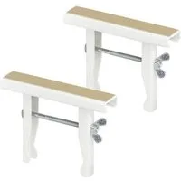 siwitec Heizkörperkonsole 2 x Universal-Heizkörperkonsole weiß 150 x 32 x 1,25 mm, vormontiert, (2-tlg)