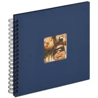 Walther Fotoalbum SA-108L Spiralalbum Fun blau 26x25 cm schwarze Sei