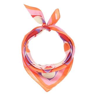 Halsüberkopf Accessoires - 50x50 Tuch Retro orange - Gr. - OS