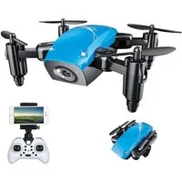 efaso RC-Quadrocopter S9W Mini RC Drohne blau -WiFi Kamera / 6-Achsen-Gyro / 3-Speed-Stufen, One-Key-Return / Auto. Start&Landen / Headless Mode / Höhe-Halten /