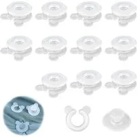 Matratzenkeil 12er Bettdecken Clips Bettbezug Fixierer Vorhang Kürzer Clip FOUORTUNATE-BEE, Deckenhalter Vorhang Clip gegen Verrutschen und Faltenbildung