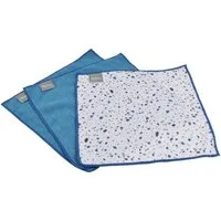 Macosa Home Mikrofaser Tücher 6er Set Blau Weiß Spültuch Mikrofaser Putztuch Reinigungstuch (Mikrofaser, Küchentuch Tuch, Putz-Lappen Spüllappen Putzlappen)