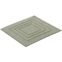 Vossen Badematte Feeling, Höhe 10 mm, beidseitig nutzbar, fußbodenheizungsgeeignet, Baumwolle, quadratisch, Badteppich, Uni-Farben, mit Bordüre, Hoch-Tief Effekt, reine Baumwolle