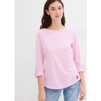 bonprix Langarmshirt bequeme Passform, Langarm, für Alltag, aus reiner Baumwolle