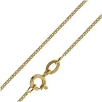 trendor Kette ohne Anhänger für Anhänger Goldplattiert Venezianer 0,9 mm
