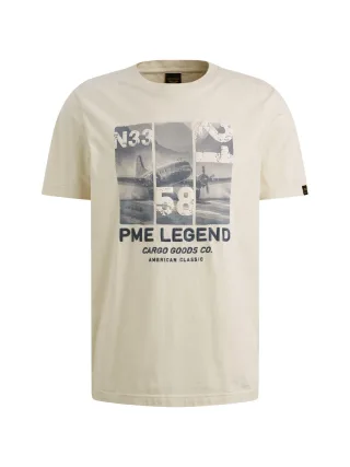PME Legend - single jersey print bone white - Gr. - XXXL