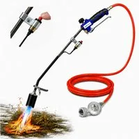 BlueCraft Unkrautbrenner SETS Abflammgerät Unkraut Gasbrenner Unkrautvernichter, (für Teerarbeiten, Unkrautbeseitigung Druckminderer, mit Gasdruckregler Druckminderer), Gas 69 kW