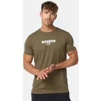 Indicode T-Shirt Herren INVegas Shirt Tee Herrenshirt mit Rundhals-Ausschnitt und Logoprint auf der Brust