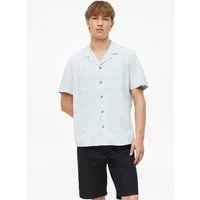s.Oliver Kurzarmhemd Hemd Resort Fit: Gemustertes Kurzarmhemd aus Viskosemix