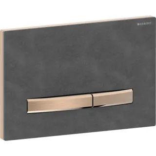 Geberit Betätigungsplatte Sigma50, für 2-Mengen-Spülung rotgold, Mustang Schiefer, 115670JM2 115670JM2