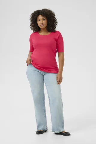 T-shirt Tight fit Raspberry red
