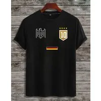 RMK T-Shirt Herren Trikot Fan Fußball Deutschland Europameisterschaft EM 2024 aus Baumwolle