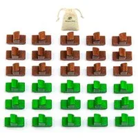 Waldfelsen Spiel – 5-6 Spieler Erweiterung passend für Die Siedler von Catan Holz, Spielmaterial, Verschiedene Sets