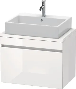 Duravit DuraStyle Konsolenwaschtischunterbau wandhängend Weiß Hochglanz 700x478x512 mm - DS530102222 DS530102222