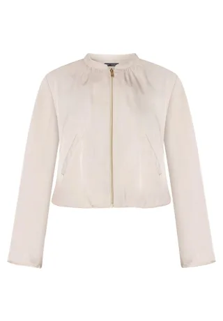 Betty Barclay - Moderner Blouson mit Reißverschluss beige - Gr. - 44