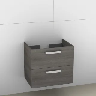 Artiqua 414 Waschtischunterschrank für Memento 513361, 513363 Graphit Struktur quer, 414-WU2L-V24-70 414-WU2L-V24-7070-401
