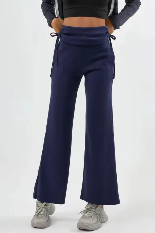 Modal Touch Hohe Taillenweite Hosen mit Raffungspuntk