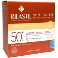 Rilastil Tagescreme Sun System Uniform Compact Creme Spf50 Farbton 01 Beige 10g