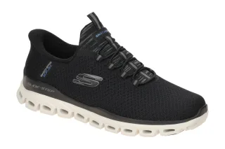Skechers 233010 BLK GLIDE STEP - NOXUS Herren Slip-On Sneaker Schwarz
